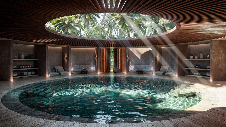 The stunning pool available to guests and residence within the spa. - Credit: Four Seasons Hotels and Resorts