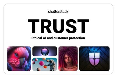 TRUST (Training, Royalties, Uplift, Safeguards and Transparency) reflects the core commitments that Shutterstock has actively upheld over the last two decades and continues as an industry leader in ethical AI. 