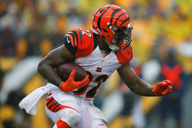 Jeremy Hill may have turned a corner after a big Week 3. (Getty)