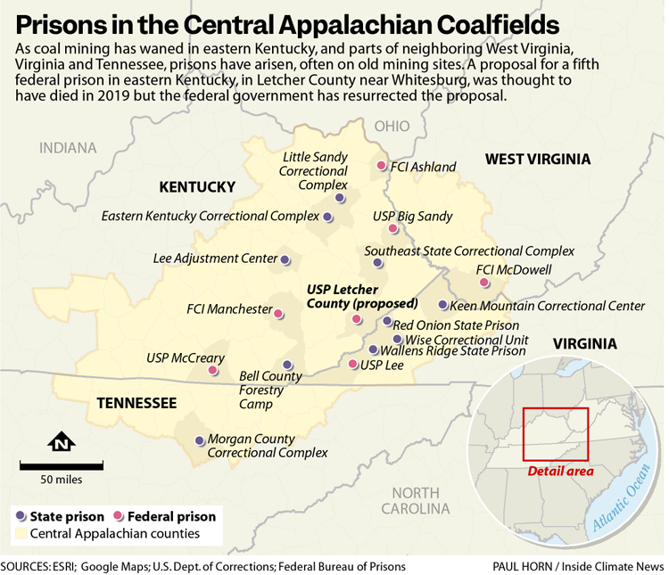 Prisons in Appalachia Kentucky