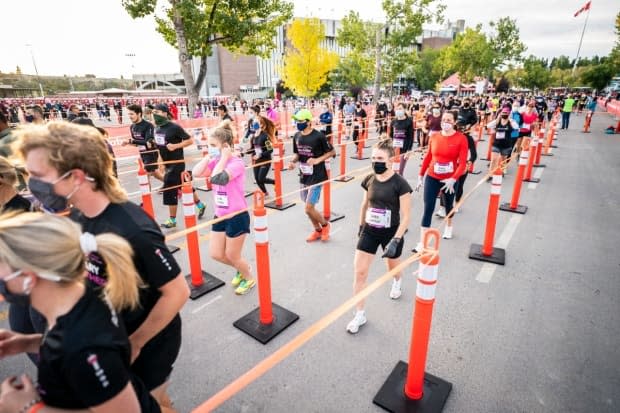 Run Calgary took advice from other race organizations across the country.  (Supplied Calgary Marathon - image credit)