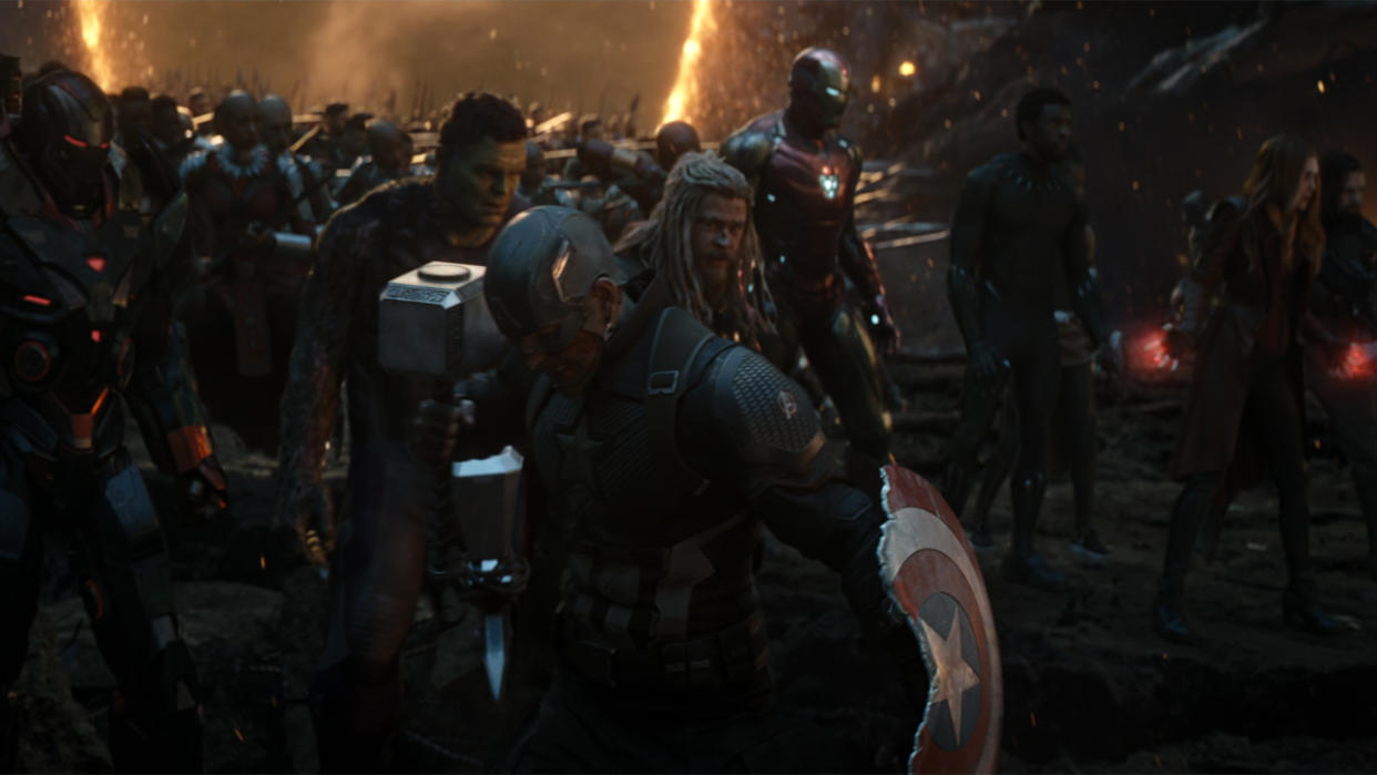  Avengers assemble in Avengers: Endgame. 