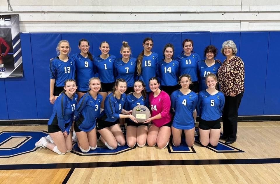 Candor was a 3-0 winner over Keio Academy in a NYSPHSAA Class D volleyball regional final Nov. 11, 2023 at Candor High School.