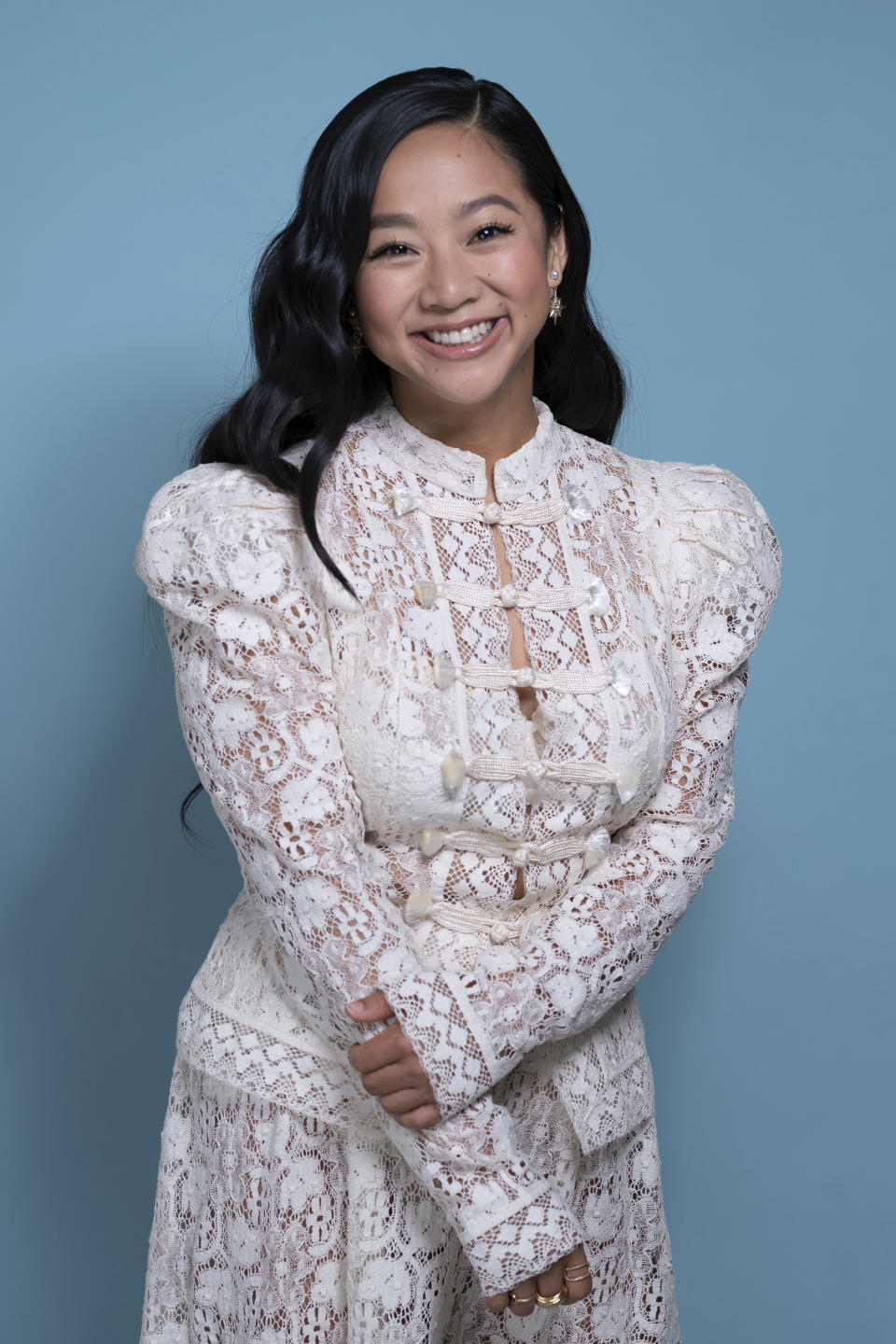 Stephanie Hsu poses for a portrait on Tuesday, Oct. 9, 2022, in New York. Hsu has been named one of The Associated Press' Breakthrough Entertainers of 2022. (Photo by Christopher Smith/Invision/AP)