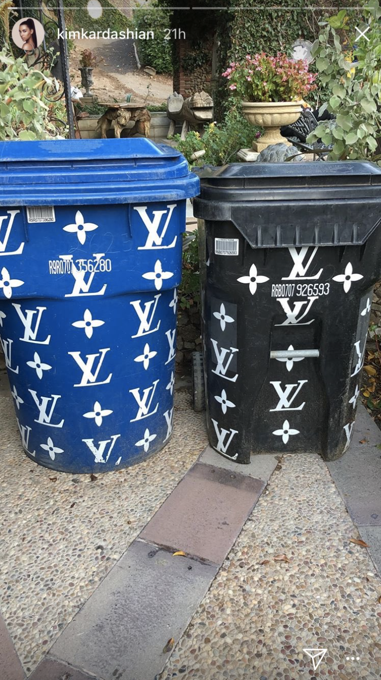 Kim Kardashian's trash cans
