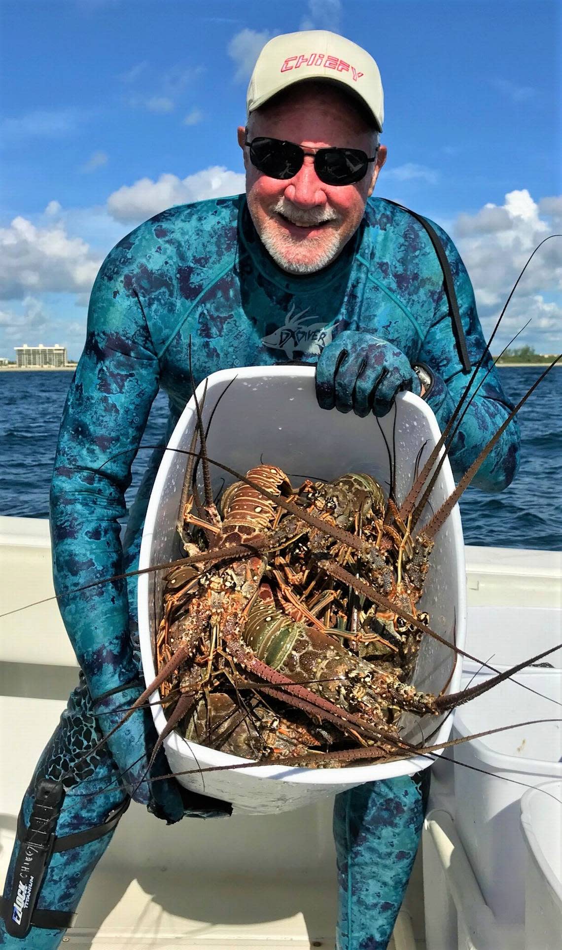 Jim “Chiefy” Mathie of Deerfield Beach is hopeful that this year’s lobster miniseason, which is July 29-30, will be much better than last year’s miniseason.