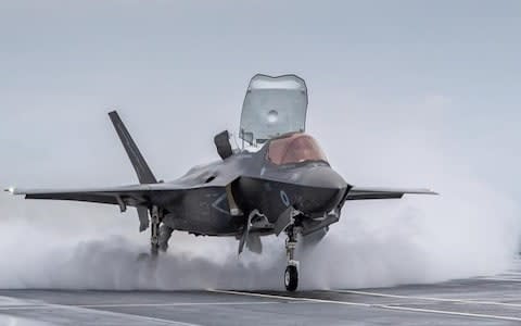 An F35 on the largest and most powerful vessel ever built for the Navy  - Credit: L Phot Heller&nbsp;&nbsp;