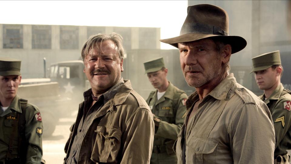 Ray Winstone and Harrison Ford in Indiana Jones and the Kingdom of the Crystal Skull