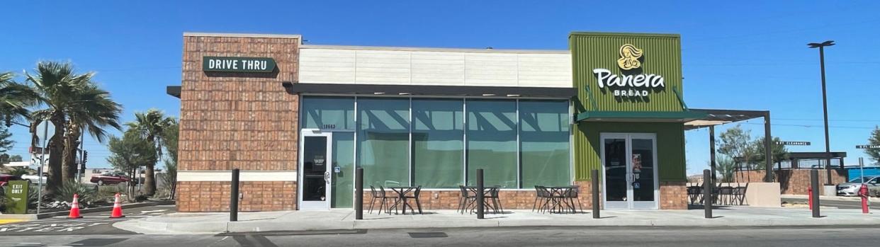 Panera Bread bakery and cafe announces opening day for store located at the Mojave Plaza on Bear Valley Road in Hesperia.