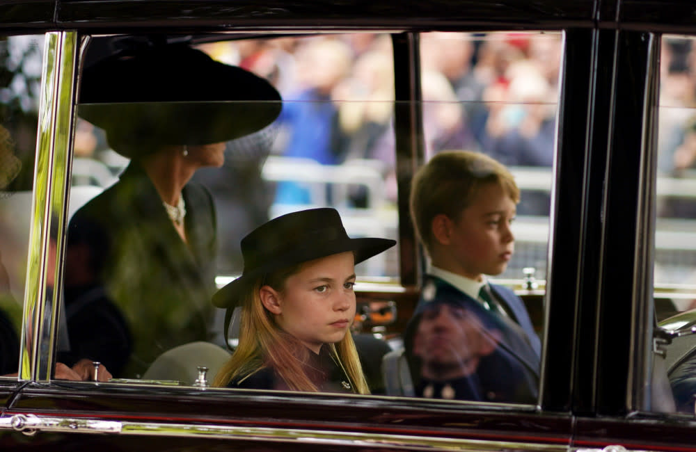 Princess Charlotte and Prince George attended the service in London credit:Bang Showbiz