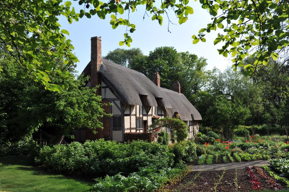 The15th century former cottage of Anne Hathaway, the wife of William Shakespeare.