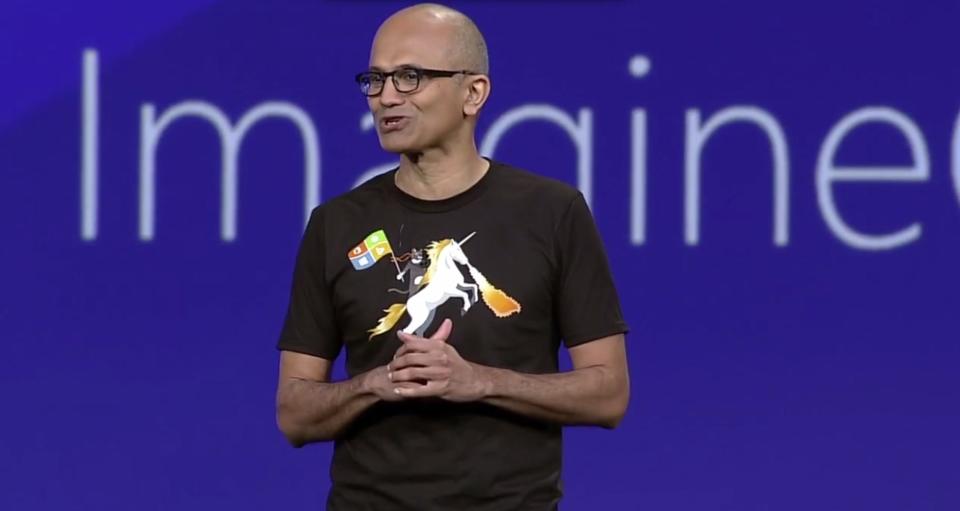 nadella unicorn shirt