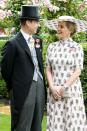 <p>Prince Edward, Duke of Wessex and Sophie, Countess of Wessex pose for photographs ahead of their 20th wedding anniversary on day one of Royal Ascot on June 18, 2019. They married almost exactly two decades ago on June 19, 1999.</p>