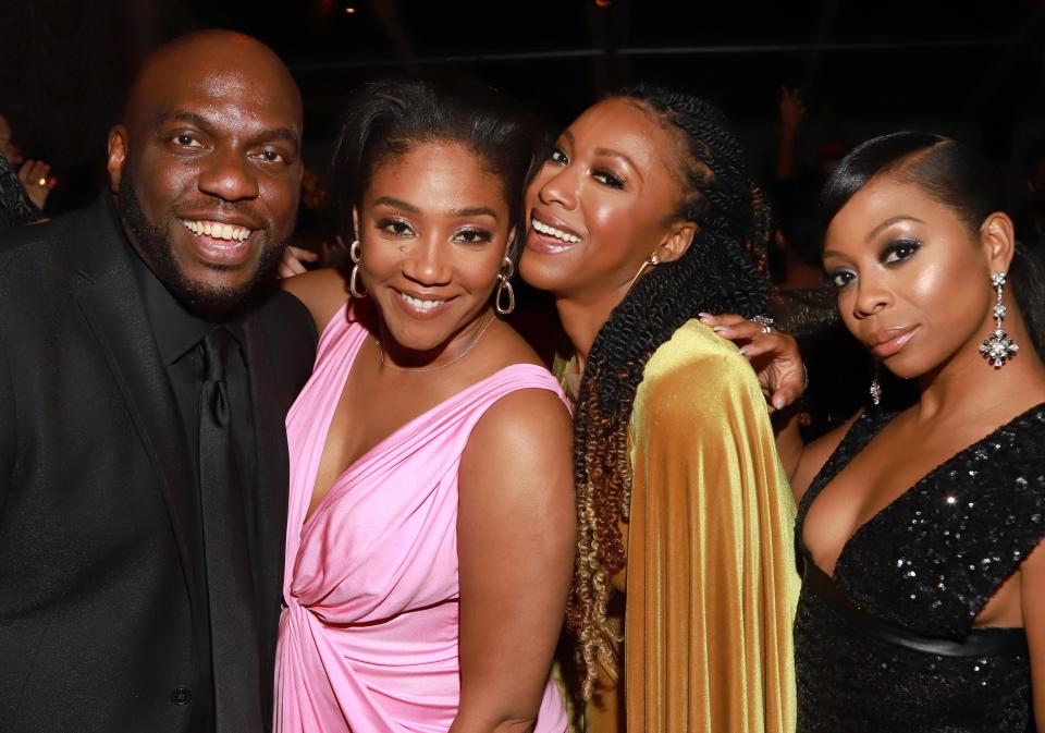 Omar Dorsey, Tiffany Haddish, Gabrielle Dennis, and Bresha Webb