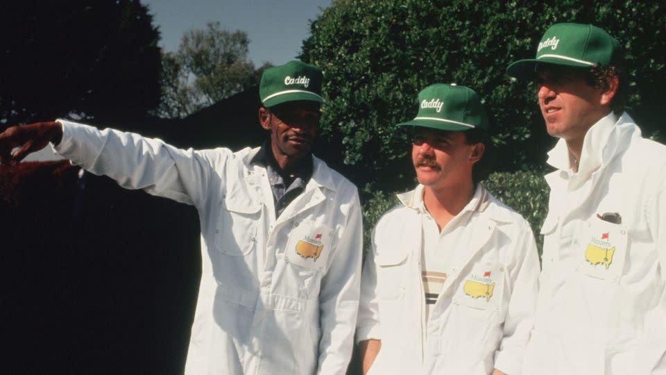 Caddies old and new at the 1983 Masters. - Augusta National/Getty Images