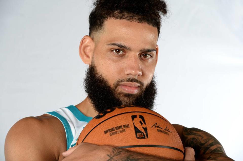 Charlotte Hornets forward Cody Martin during the team’s media day on Monday, October 2, 2023 at Spectrum Center in Charlotte, NC. JEFF SINER/jsiner@charlotteobserver.com