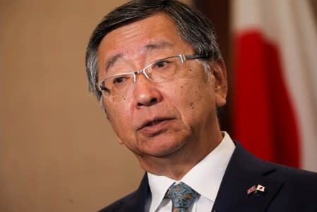 Koji Tsuruoka, Japan's ambassador to the UK. speaks during an interview at the embassy in London, Britain