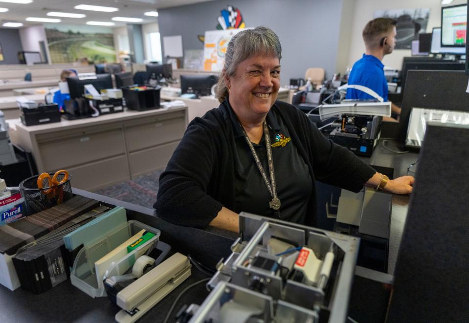 Anna Allen, Senior Ticket Operations Coordinator, Wednesday, May 11, 2022, at the ticket office at Indianapolis Motor Speedway. 