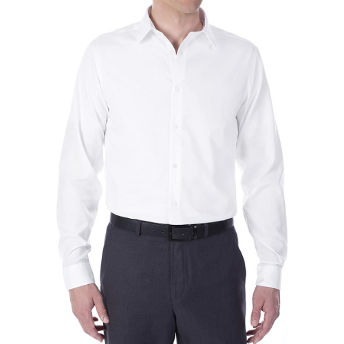 Calvin Klein Mens Non-Iron Herringbone Dress Shirt