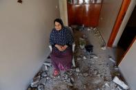 Disabled Palestinians of Shamalakh family lose their house in an Israeli air strike