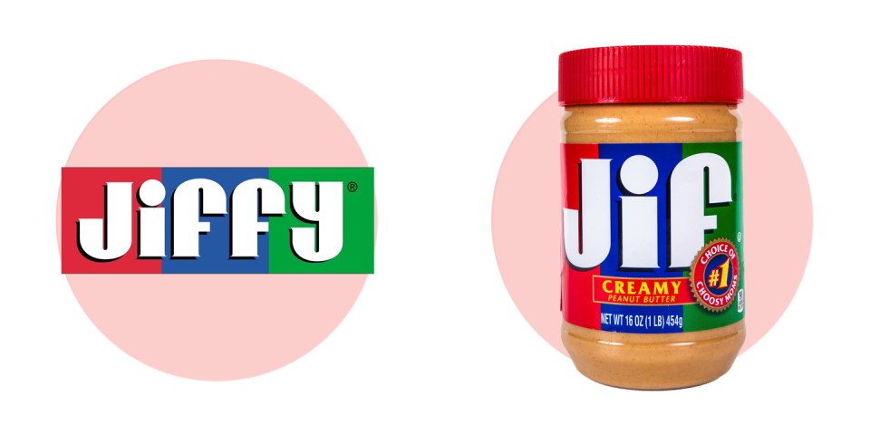 2) Jif, Not "Jiffy"