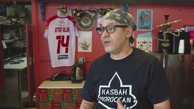 Naji Bouh, the owner of Kasbah Moroccan Cafe in Portland, February 25, 2024 (KOIN)