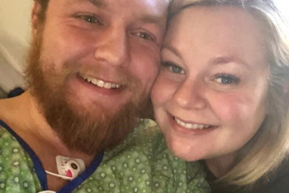 Ashley Goette found her husband, Andrew, “in distress and not breathing.” (Photo: via GoFundMe)