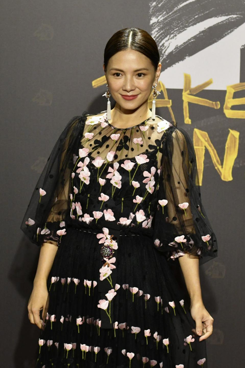 Malaysian Chinese actress Angelica Lee arrives on the red carpet at the 57th Golden Horse film awards, dubbed the Chinese 'Oscars', in Taipei on November 21, 2020. (Photo by SAM YEH / AFP) / The erroneous mention[s] appearing in the metadata of this photo by SAM YEH has been modified in AFP systems in the following manner: [Malaysian Chinese] instead of [Singaporean]. Please immediately remove the erroneous mention[s] from all your online services and delete it (them) from your servers. If you have been authorized by AFP to distribute it (them) to third parties, please ensure that the same actions are carried out by them. Failure to promptly comply with these instructions will entail liability on your part for any continued or post notification usage. Therefore we thank you very much for all your attention and prompt action. We are sorry for the inconvenience this notification may cause and remain at your disposal for any further information you may require. (Photo by SAM YEH/AFP via Getty Images)