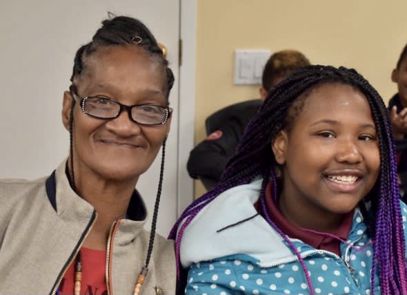 Margaret Bingham, of Chicago, and her daughter Mariah, 12, haven’t had a stable place to live for years. Trying to connect to remote learning has been a source of daily stress. (Claire Sloss)