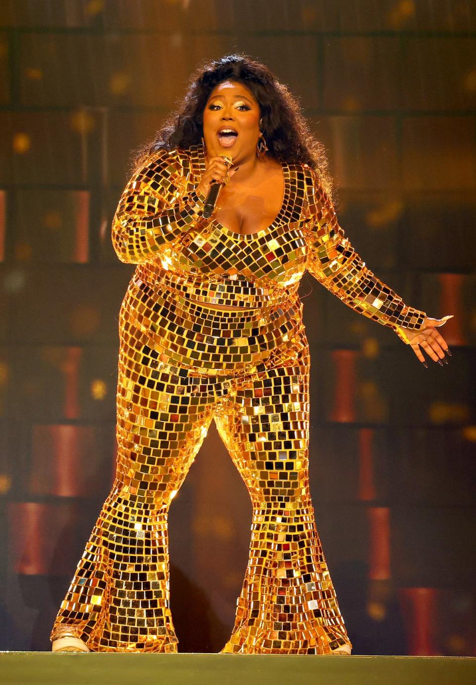 Lizzo performs at the 2022 BET Awards (Getty Images for BET)