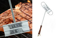 Brandheiße Angelegenheit: Mit dem Barbecue-Brenneisen drücken Sie Ihrem Fleisch den Stempel auf. Meins oder deins? So gibt’s wirklich nie wieder Streit um die saftigen Steaks. (Bilder: design-3000.de)