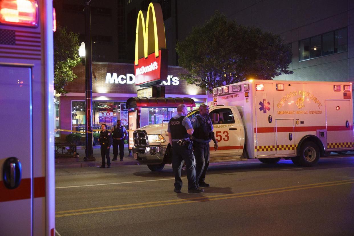 Officers with Chicago Police Department on Thursday responded to reports of gunfire on the Near North Side, just blocks away from the Magnificent Mile. When they arrived on the scene around 10:45 p.m., they discovered 10 gunshot victims, all of who were rushed to a nearby hospital for treatment. 