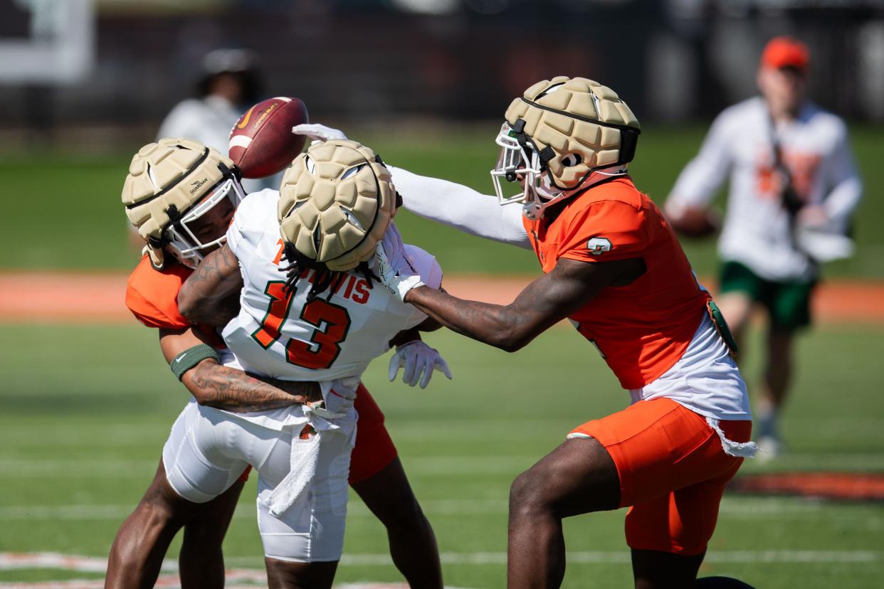 The Florida A&M Rattlers show their fans what they’ve been working on in the off-season during the FAMU Spring Game at Bragg Memorial Stadium on Saturday, April 13, 2024.