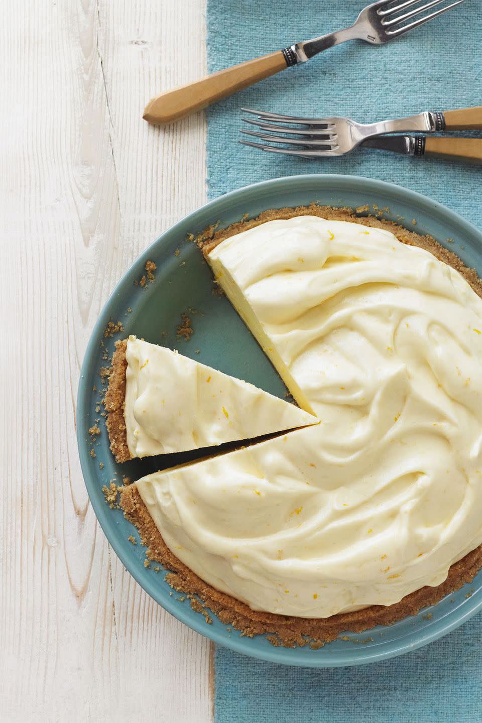 <p>The fresh lemon and tangy orange flavors of this refreshing pie will instantly brighten anyone's holiday.</p><p><strong>Get the recipe at <a rel="nofollow noopener" href="https://www.countryliving.com/food-drinks/recipes/a33682/citrus-chiffon-pie-recipe-wdy1112/" target="_blank" data-ylk="slk:Country Living;elm:context_link;itc:0;sec:content-canvas" class="link ">Country Living</a>.</strong></p>