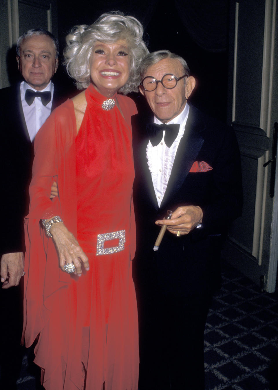 Channing, with comedian George Burns, attends the UJA-Federation of New York Annual Awards Gala on Sept. 27, 1987, at The Pierre Hotel in New York City.