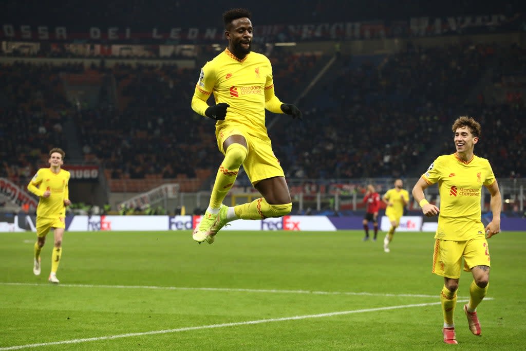 Divock Origi jumps for joy  (Getty Images)