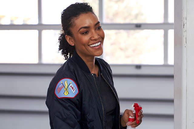 <p>Parrish Lewis/NBCU Photo Bank/NBCUniversal via Getty</p> Annie Ilonzeh in Chicago Fire