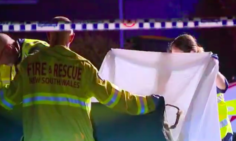 The two men on the scooter died at the scene on Kingsgrove road. Source: 7News