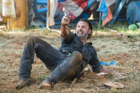 <p>In the comics, Rick’s hand is cut off by the Governor the first time they meet — a shocking and brutal introduction for the big bad of the prison storyline. But in the show, both of Rick’s hands are intact. There was a red herring in season 6 when his hand got cut, but it seems unlikely that the show will ever follow the comics’ lead in this instance.<br><br>(Photo Credit: Gene Page/AMC) </p>