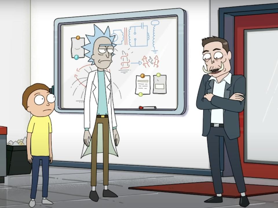 elon musk rick and morty