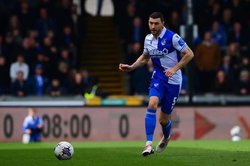 James Wilson was forced off in Bristol Rovers' win at Cheltenham with a hamstring injury -Credit:Tom Sandberg/EFL