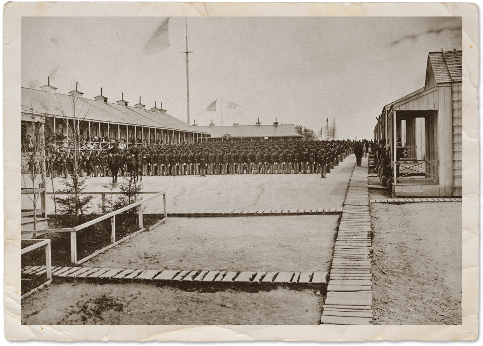 Members of the 26th United States Colored Volunteer Infantry at Camp William Penn, 1865.