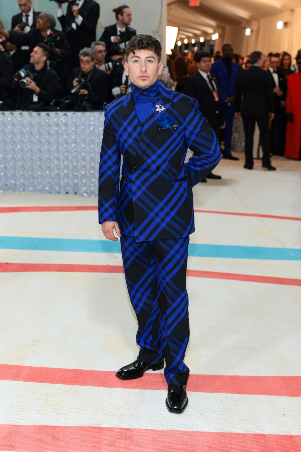 Barry Keoghan attends The 2023 Met Gala Celebrating "Karl Lagerfeld: A Line Of Beauty" at The Metropolitan Museum of Art on May 01, 2023 in New York City.