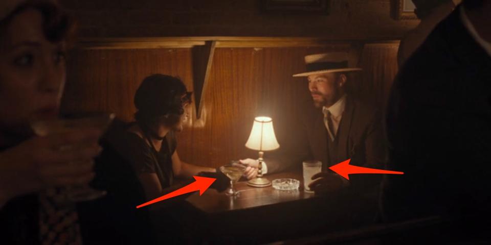 A scene in the speakeasy bar in "1923" episode three.