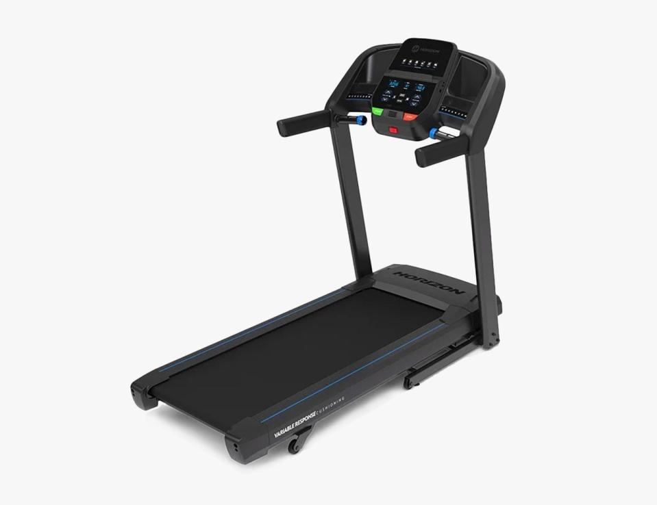 <p><a href="https://go.redirectingat.com?id=74968X1596630&url=https%3A%2F%2Fwww.horizonfitness.com%2Fhorizon-t101-treadmill&sref=https%3A%2F%2F" rel="nofollow noopener" target="_blank" data-ylk="slk:Shop Now;elm:context_link;itc:0;sec:content-canvas" class="link ">Shop Now</a></p><p>T101 Treadmill</p><p>horizonfitness.com</p><p>$101.00</p>