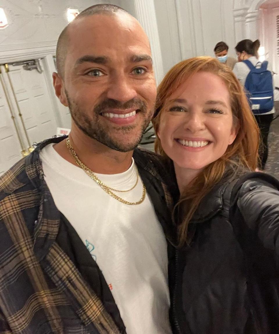 Sarah Drew Supports Her Grey’s Anatomy Co-star Jesse Williams on Broadway