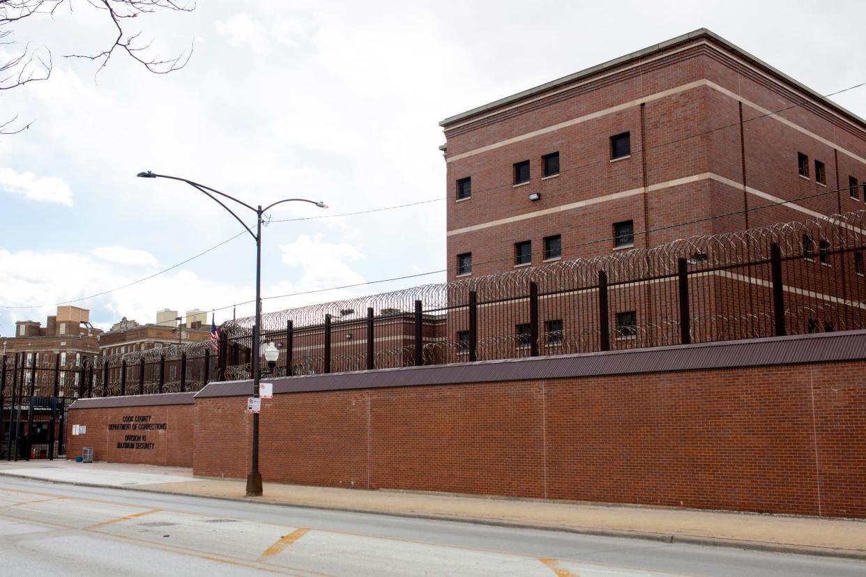 <span>The Cook county jail in Chicago in 2020.</span><span>Photograph: Jim Vondruska/Reuters</span>