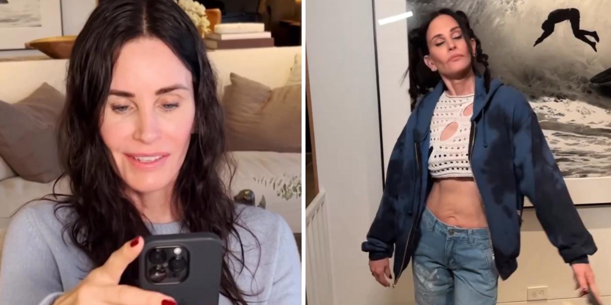 Courtney Cox Gen Z Instagram video