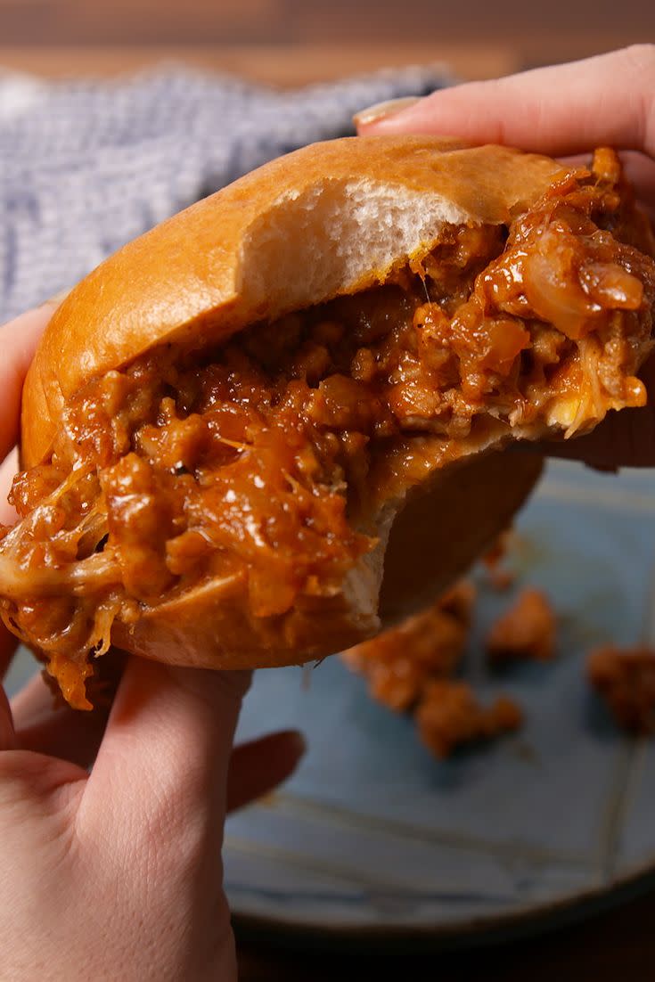 cheesy chicken sloppy joes vertical