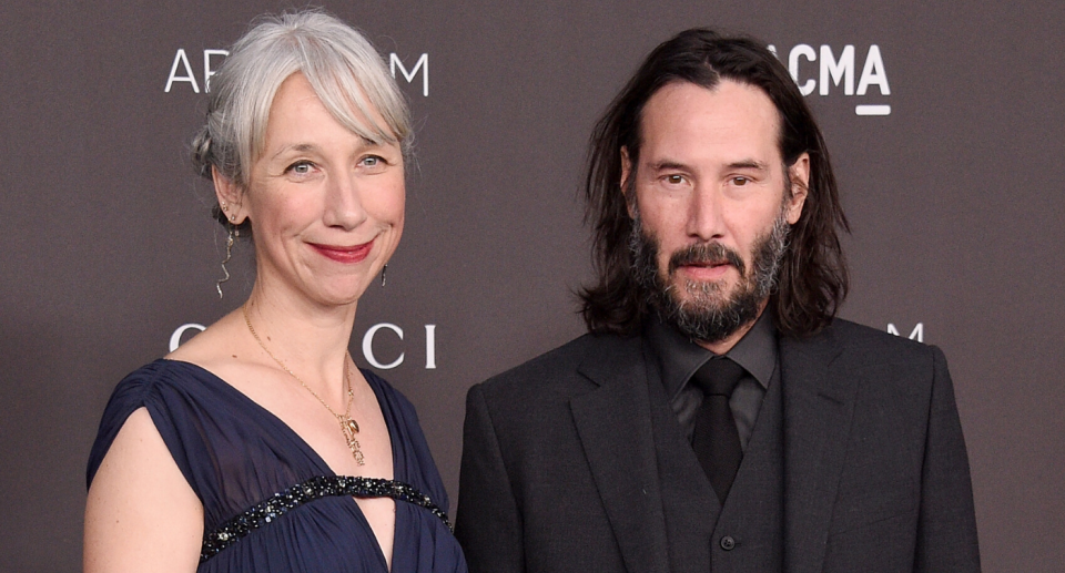 Alexandra Grant and boyfriend Keanu Reeves. Image via Getty Images. 